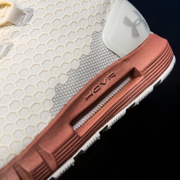 Under Armour HOVR Reactor Mid Cold Gear Connected Runner Ivory/Rose Gold 3020353 - Picture 12 of 15